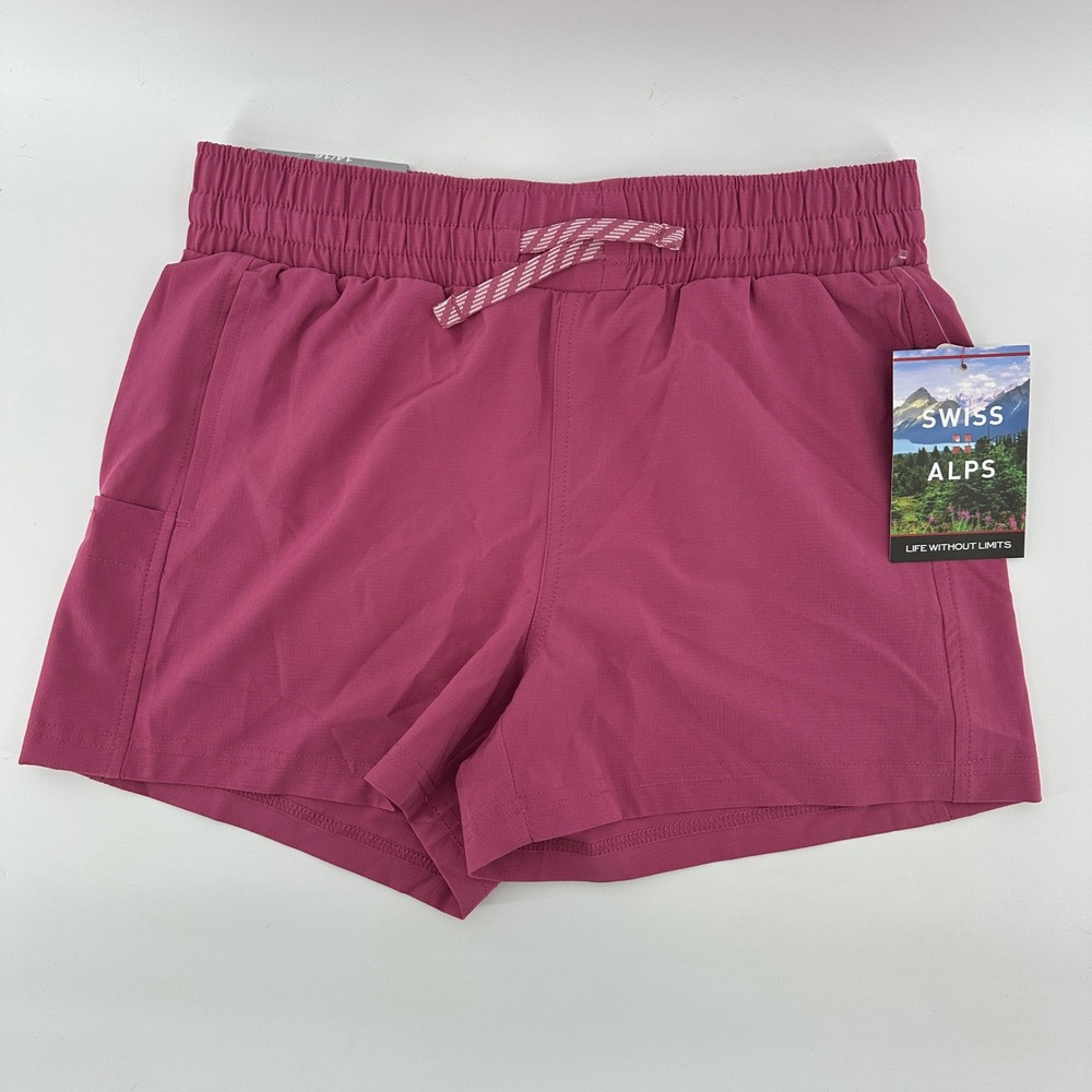 Swiss Alps Dalia Casual Shorts Pink Ripstop Stretch Girls 14/16 MGS3167 NWT